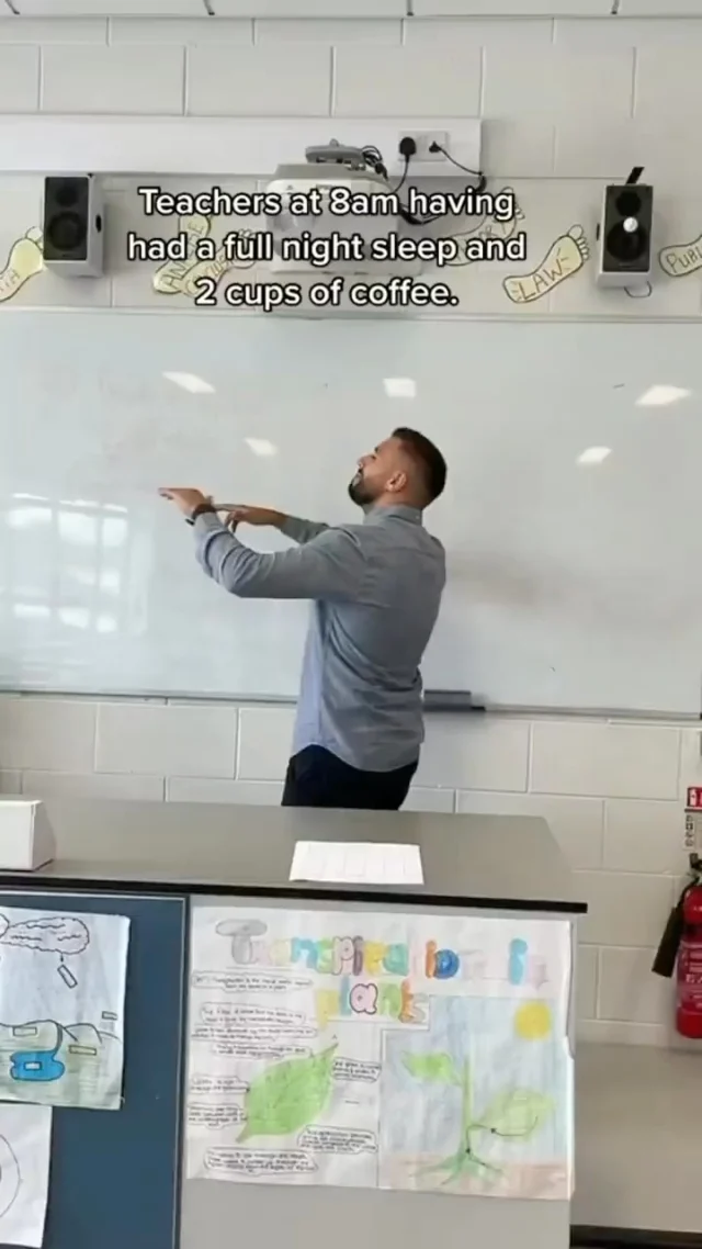 Lecture at 8AM: Prof running on double shot espresso ☕➡️ Me running on 3 hours of sleep & bad decisions 😵💀 

Credit 📹: @teachwithtadgh 
.
.
.
.
.
.
.
.#UniLife #RunningOnRegret #UniStruggles #gapmash #unsw #unswlife #unswstudents #unswbe #arcunsw #unswroundhouse #unswphoto #usyd #usydlife #universityofsydney #sydneyuni #usydcampus #usydstudents #usydlife #uts #utslife #utsstudents #utsengage #utsuni #utscampus